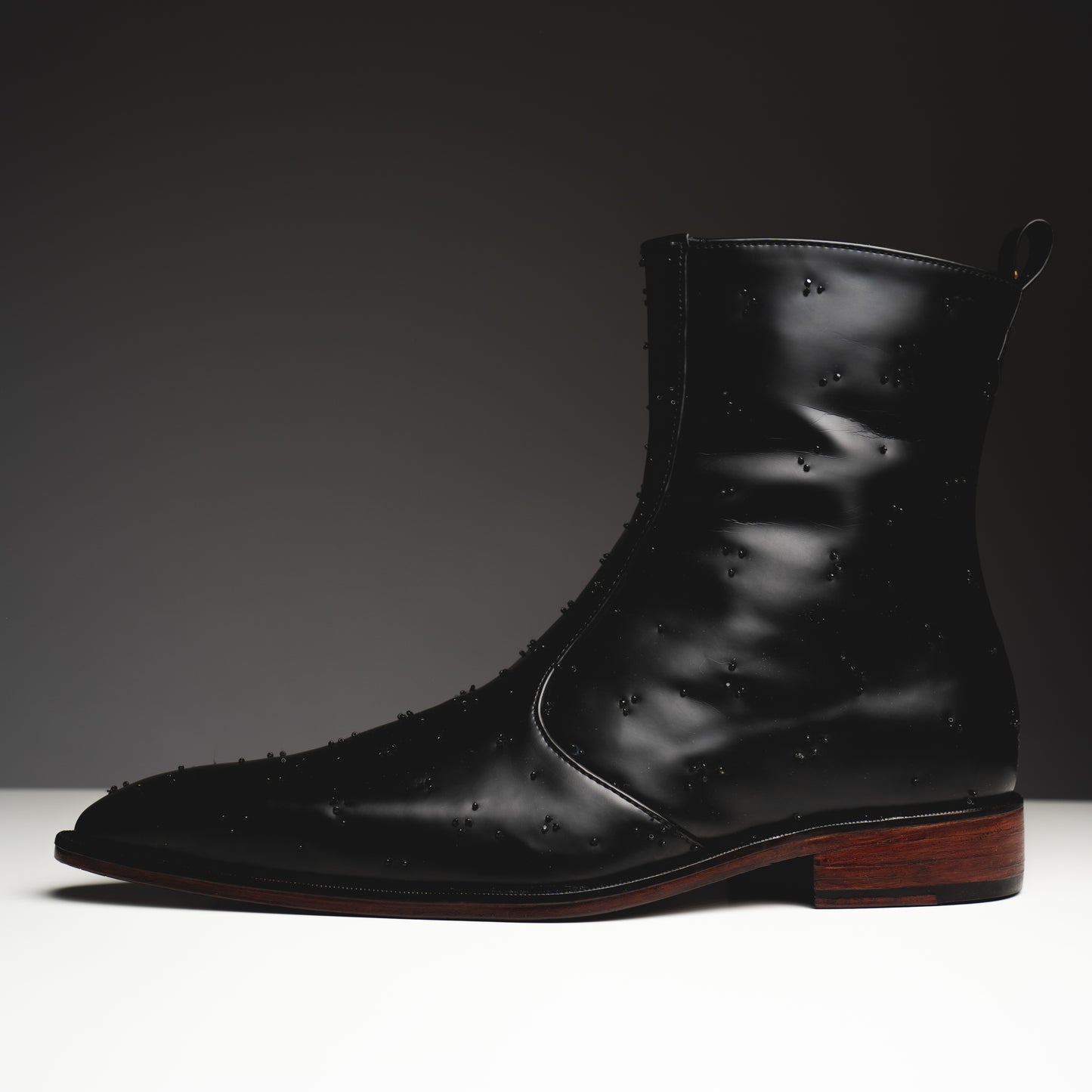 Black chrome boots