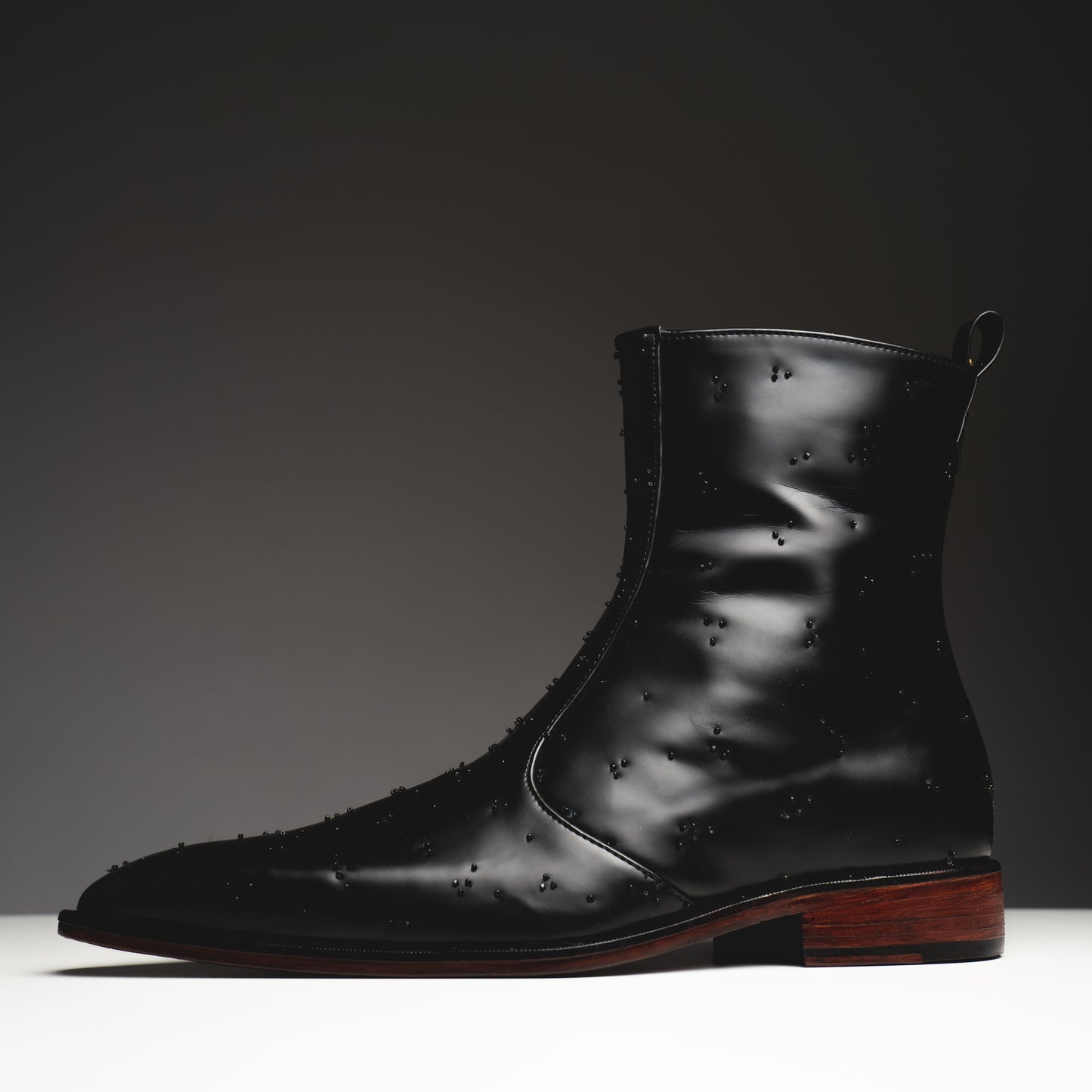 Black chrome boots