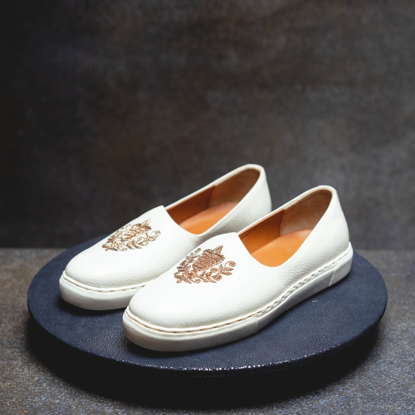 White Rust Wedding Sneaker