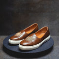 Brown Gold Wedding Sneaker