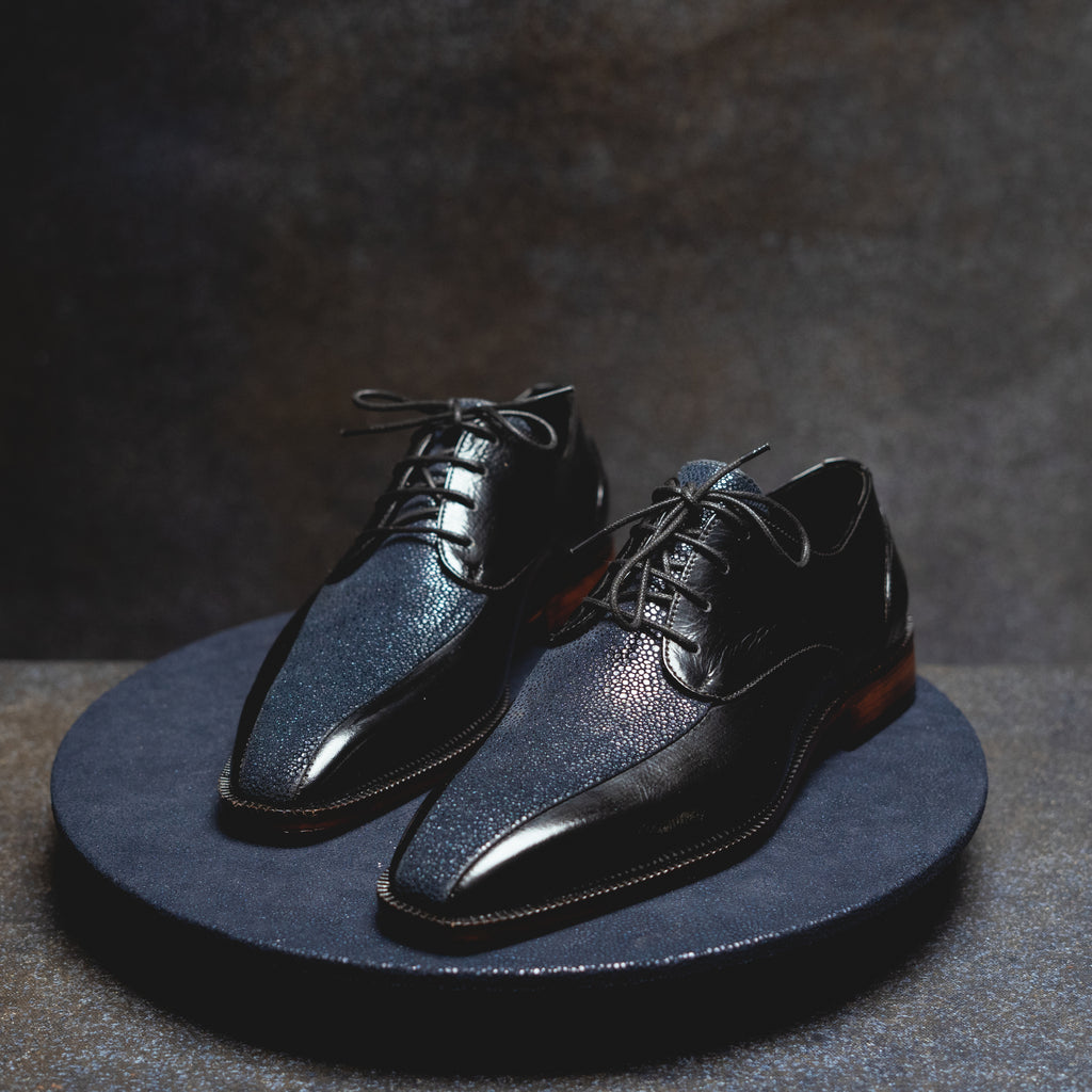 Blue Toe Oxfords