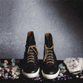 Black Crinkle Sneakers