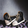 Black Crinkle Sneakers