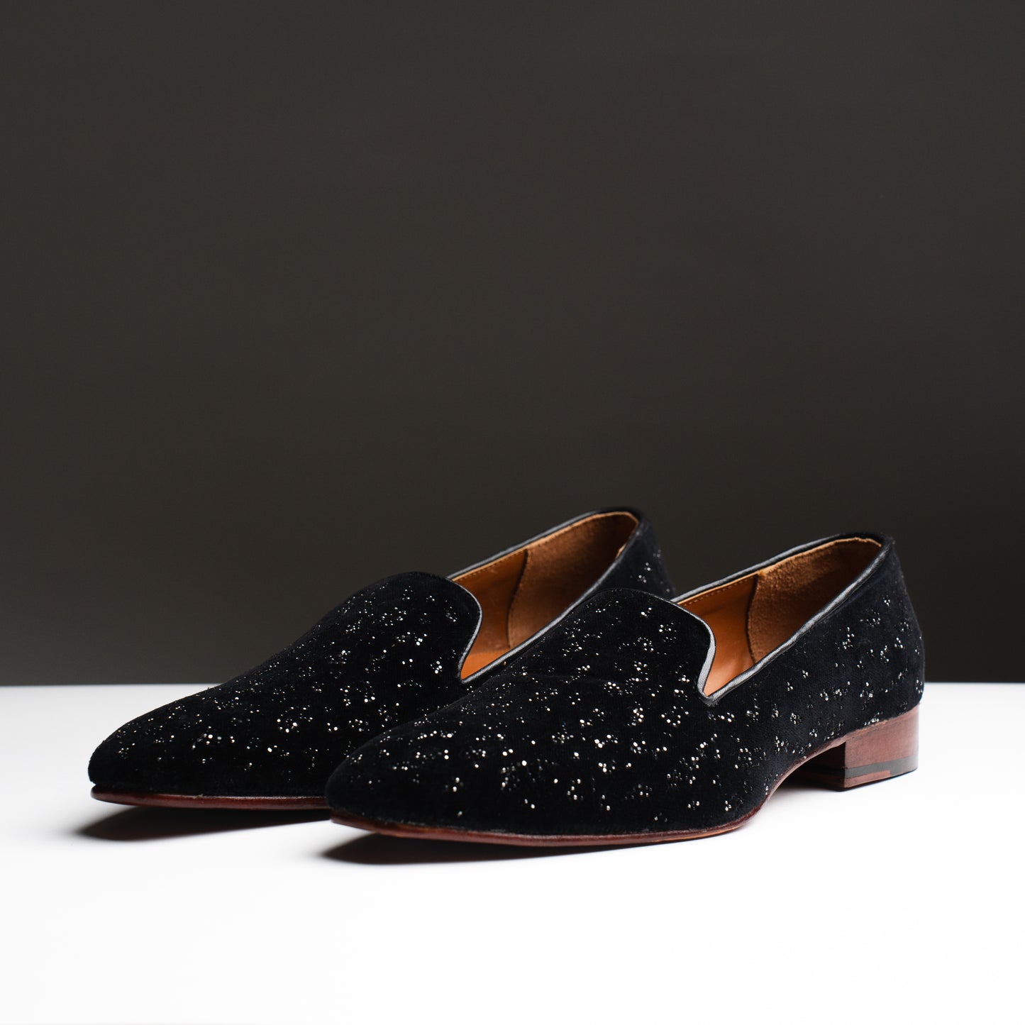 Black Suede Tuxedo Shoe