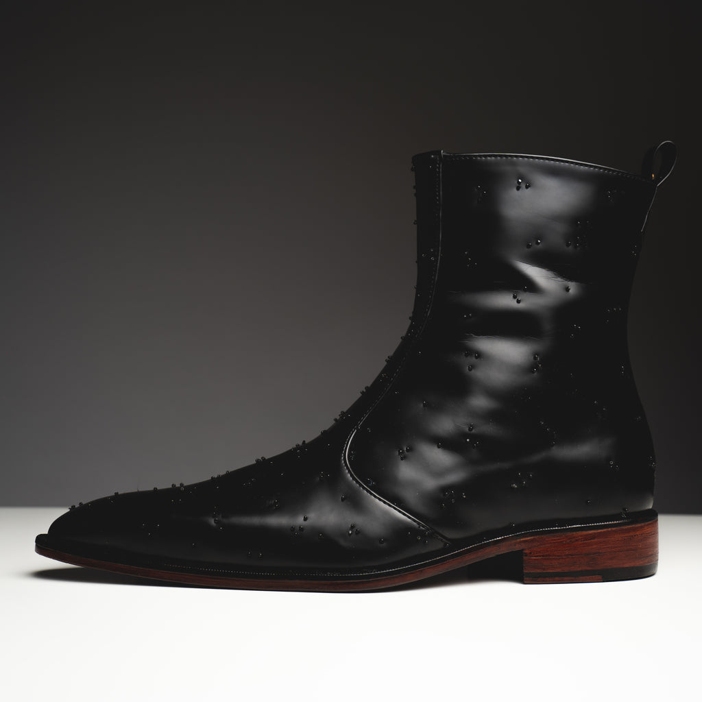 Black chrome boots