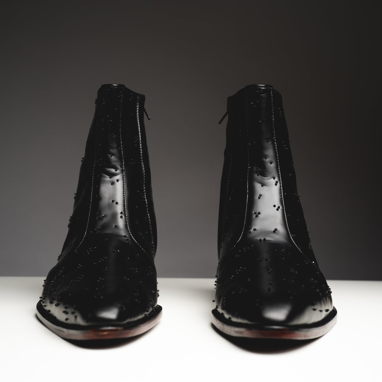 Black chrome boots