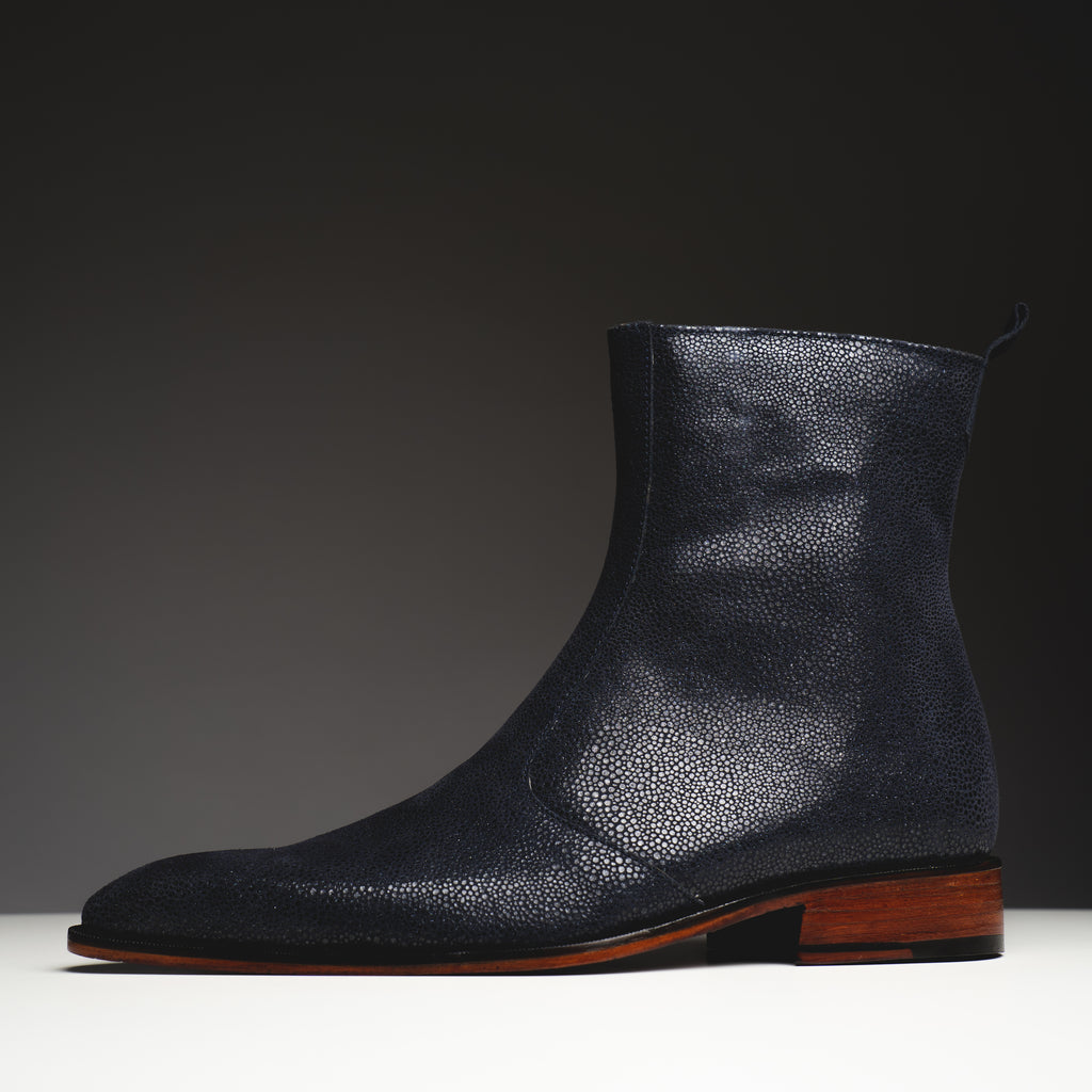 Blue galaxy boots