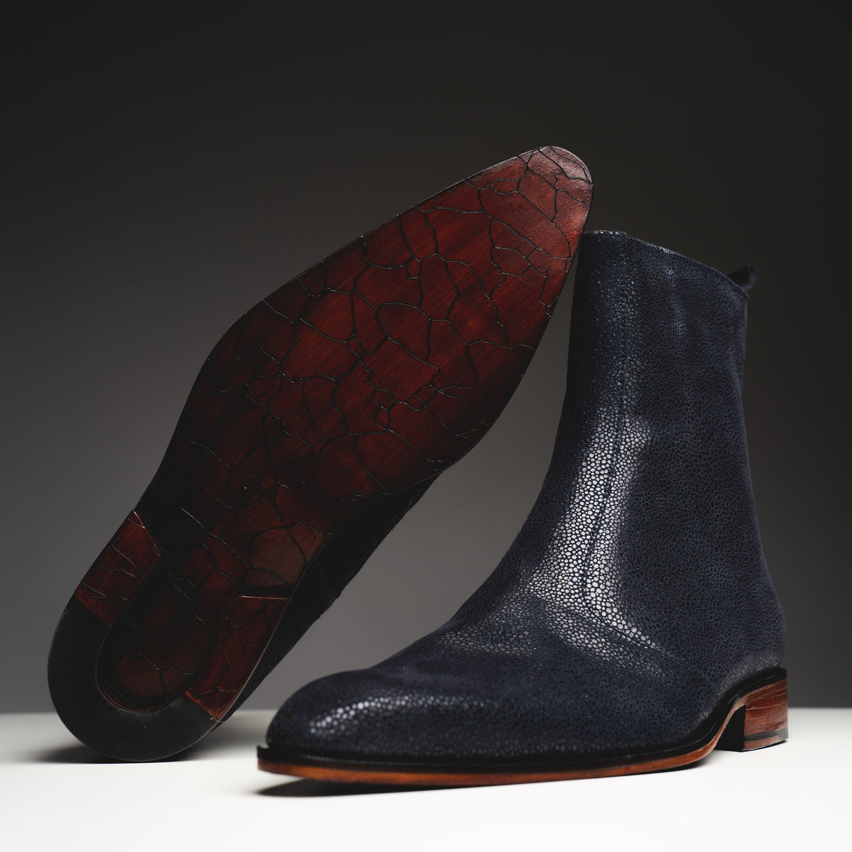 Blue galaxy boots