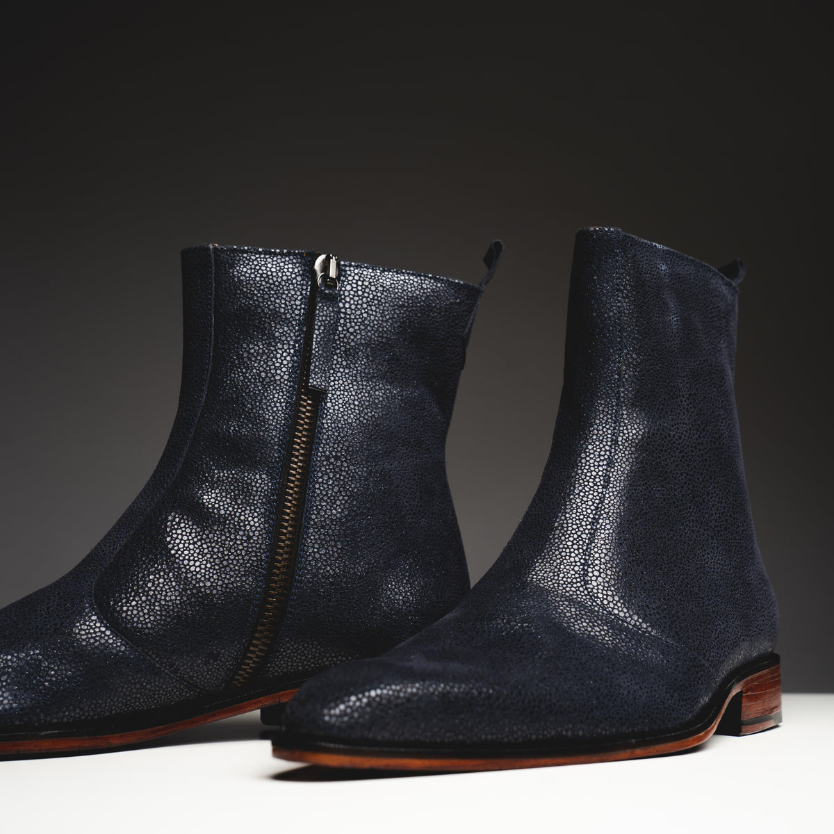 Blue galaxy boots