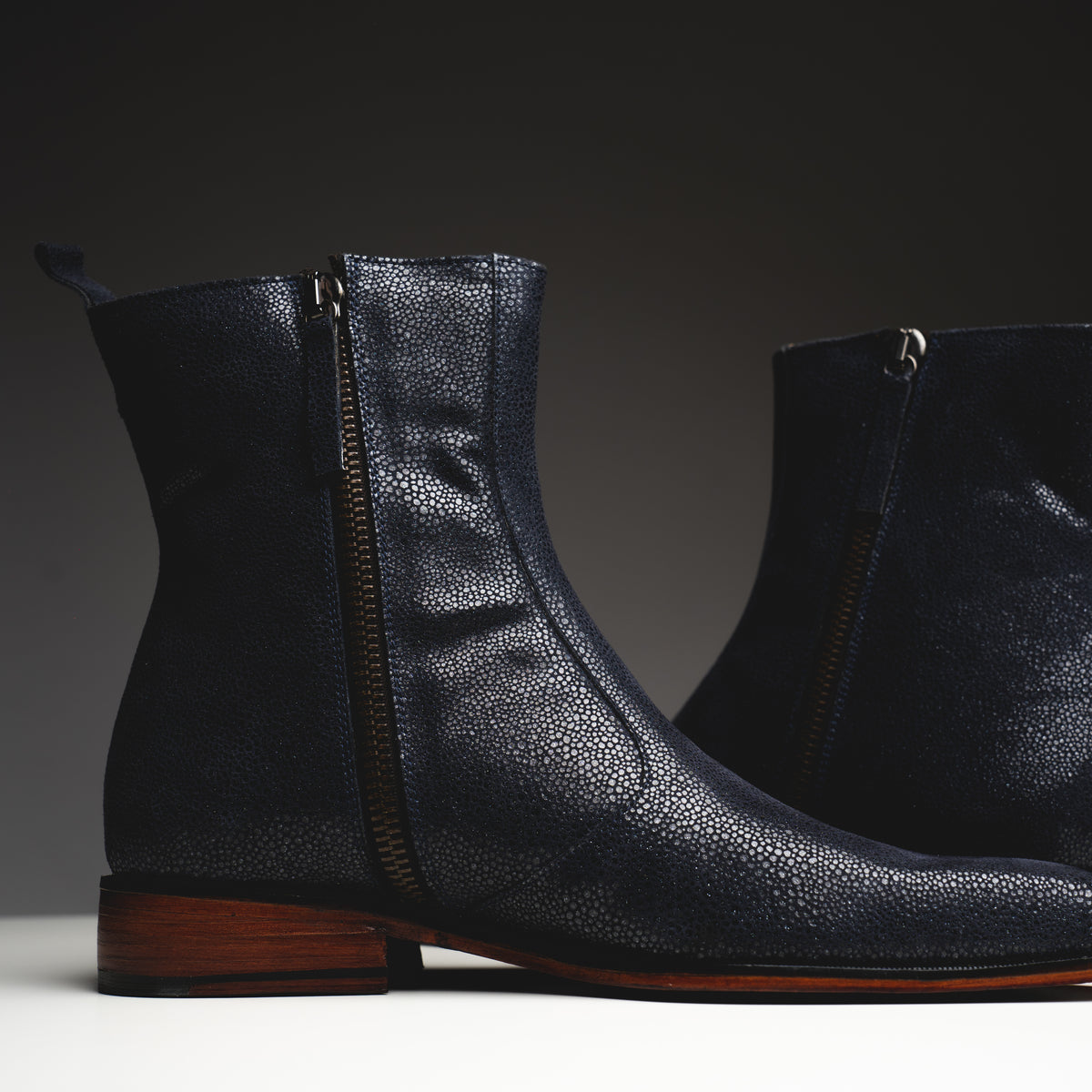 Blue galaxy boots