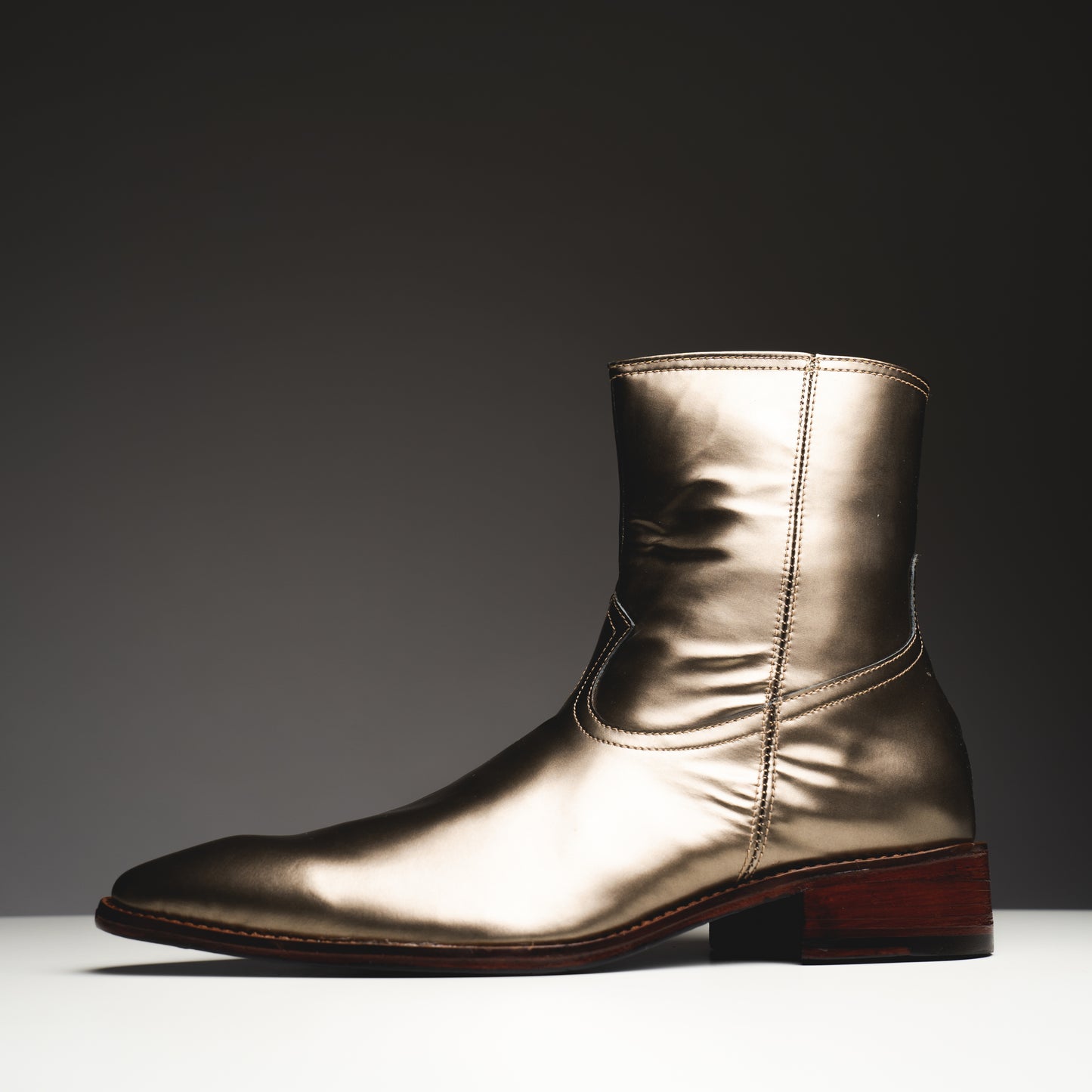 Metallic boots