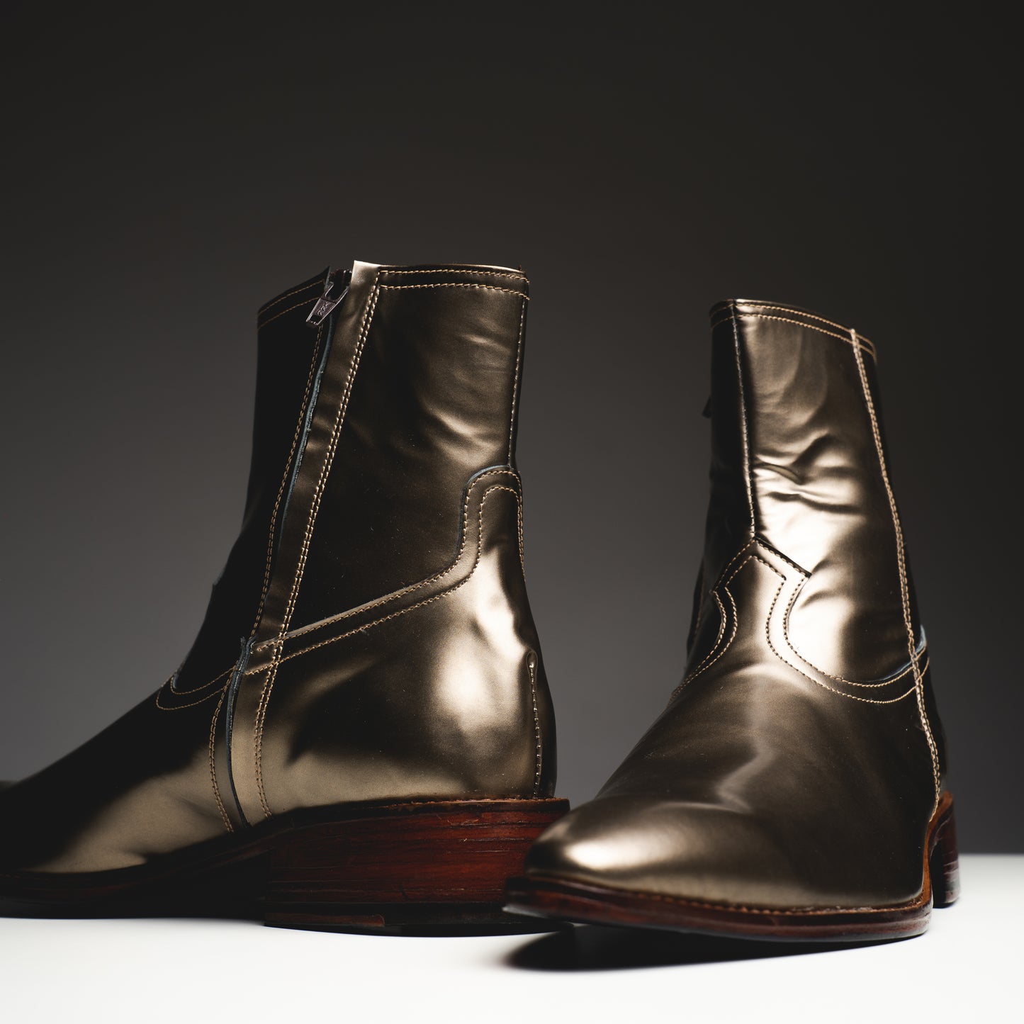 Metallic boots