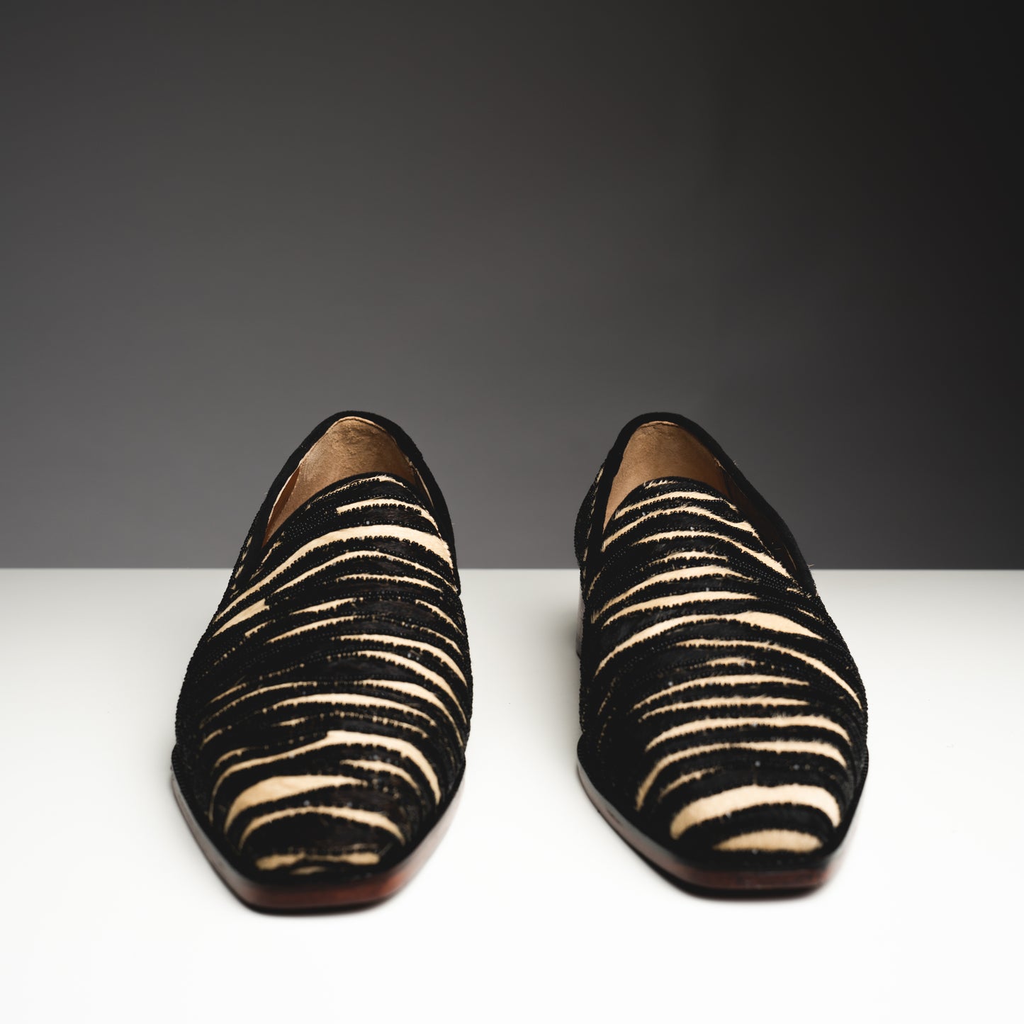 Zebra Hairon slipons