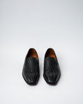 EVENING SLIP-ONS WITH AN ALMOND TOE, EASY TO SLIDE IN SHOES