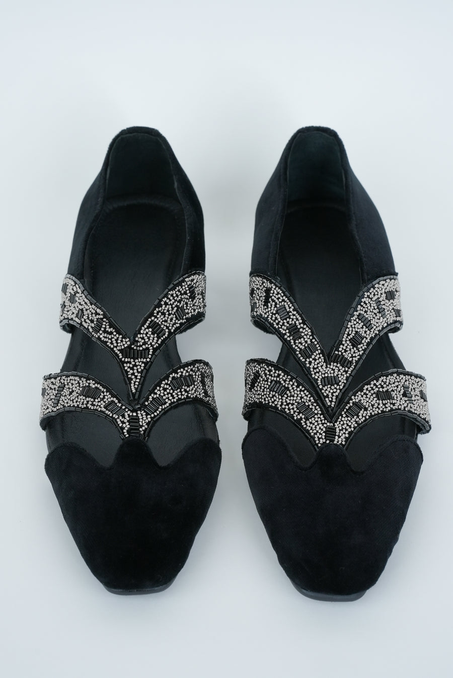 EVENING BLACK WITH CUT METALLIC STRIPE HAND EMBRIODERY TUXEDO