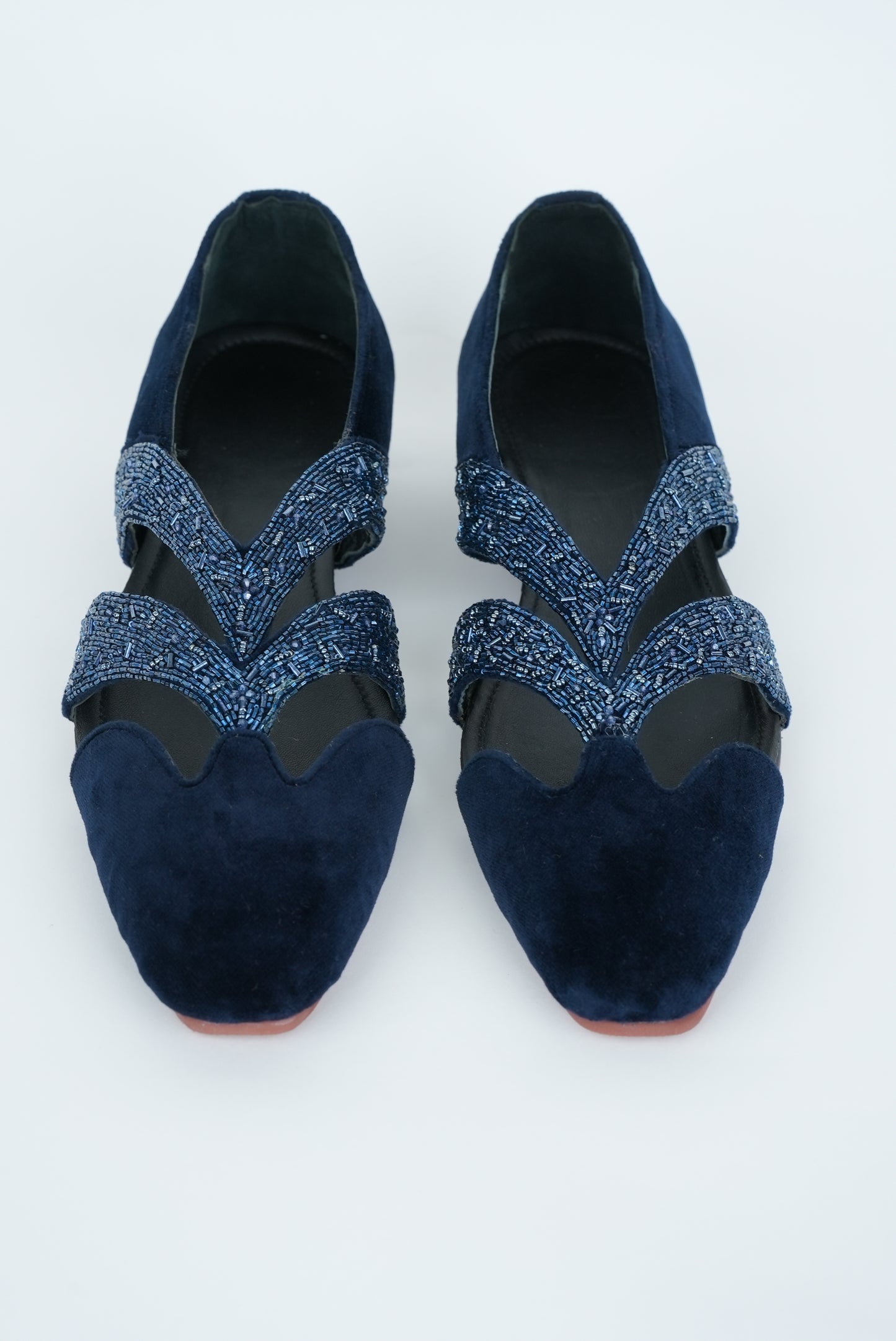 EVENING NAVY BLUE WITH  CUT METALLIC BLUE STRIPE HAND EMBRIODERY TUXEDO