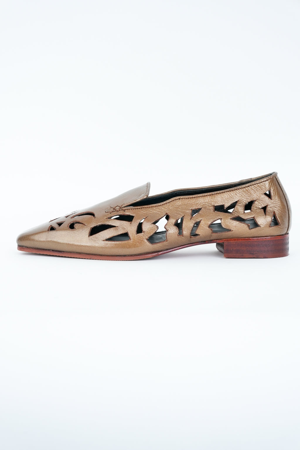 COPPER MEATLLIC CUT JUTTI