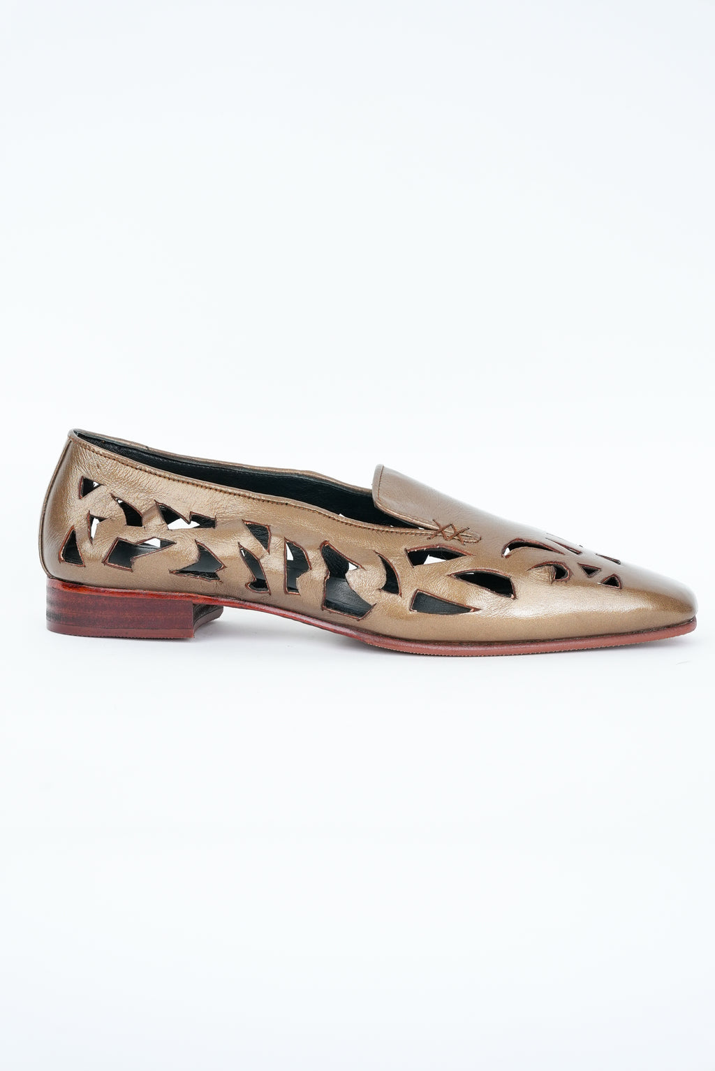 COPPER MEATLLIC CUT JUTTI