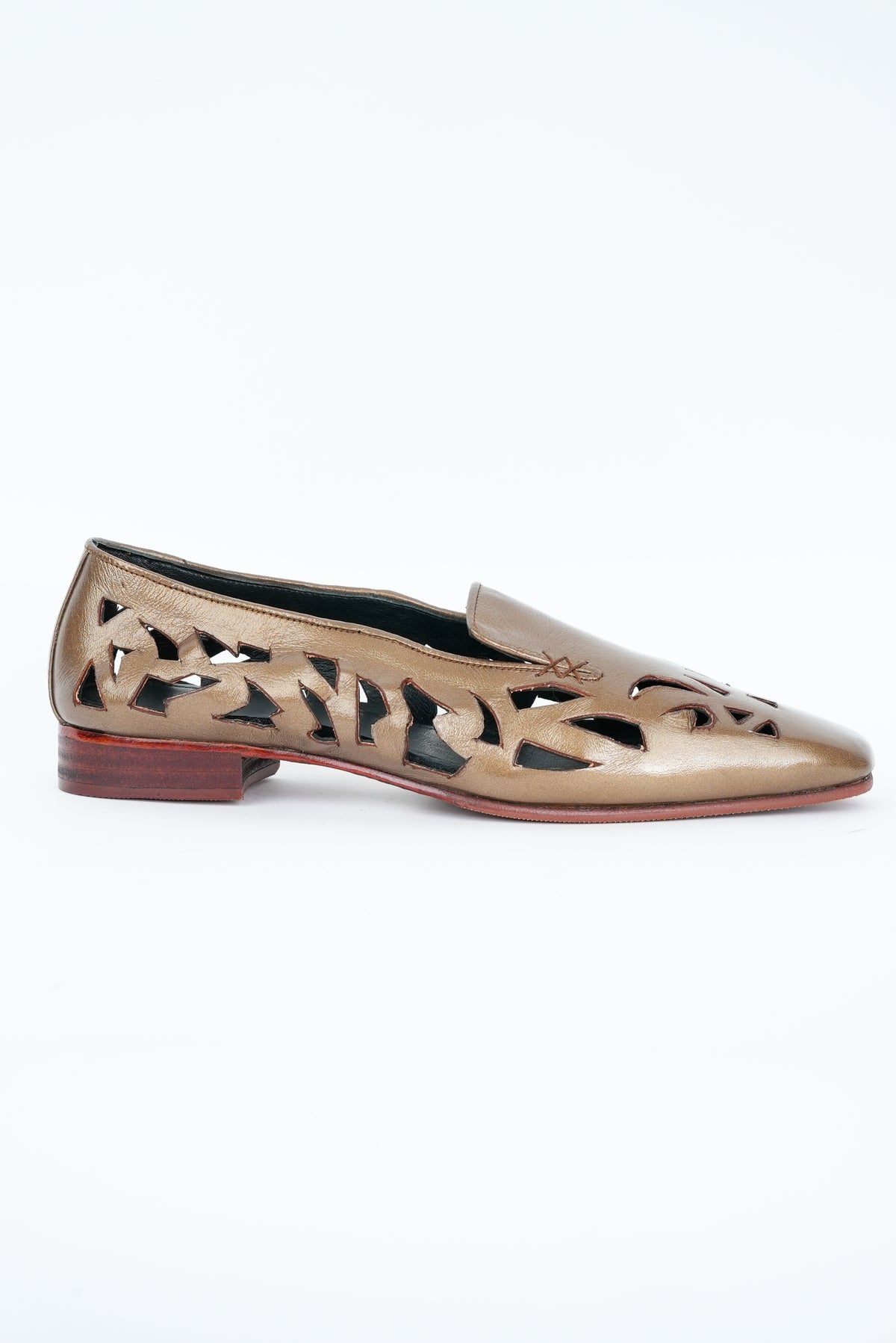 COPPER MEATLLIC CUT JUTTI