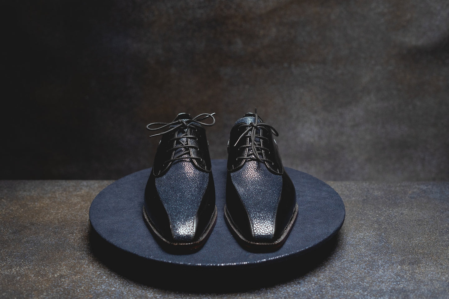 Blue Toe Oxfords