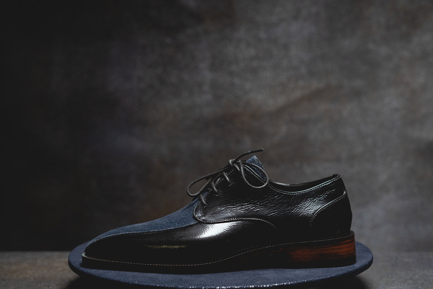 Blue Toe Oxfords