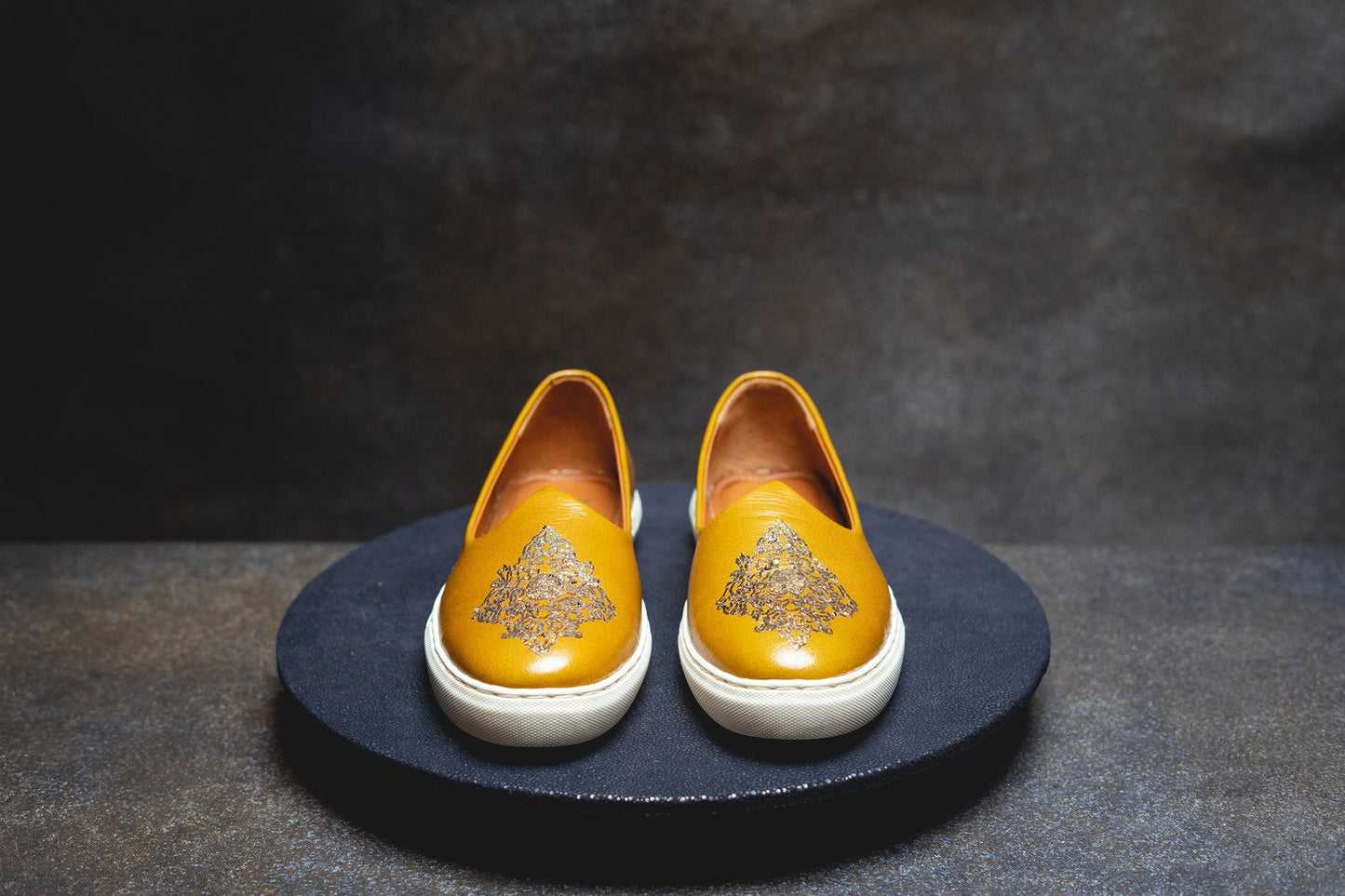 Yellow Bronze Wedding Sneaker