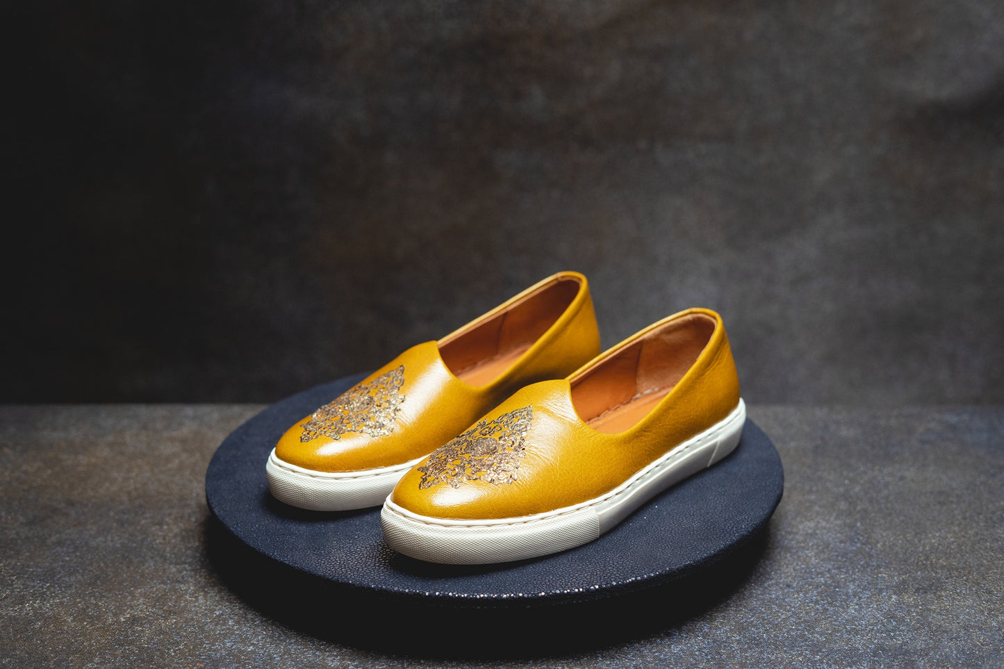 Yellow Bronze Wedding Sneaker