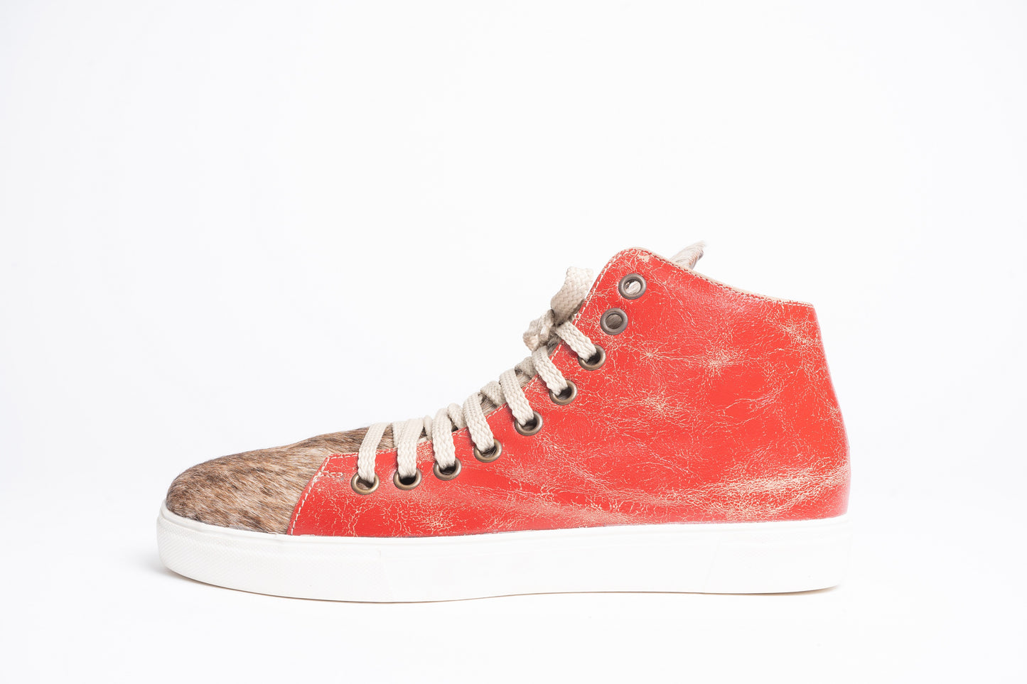 DISTRESSED SNEAKERS - RED