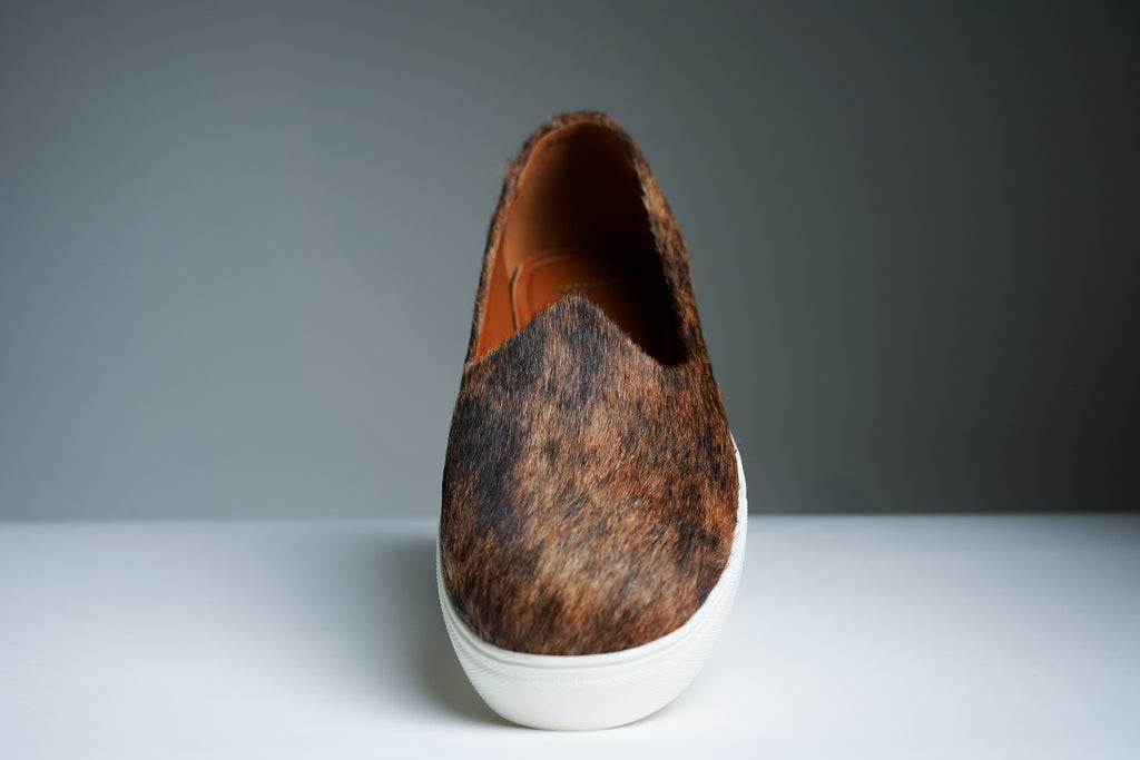 Brown Hair-on Wedding Sneaker