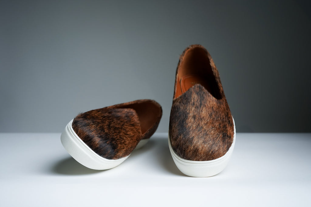 Brown Hair-on Wedding Sneaker