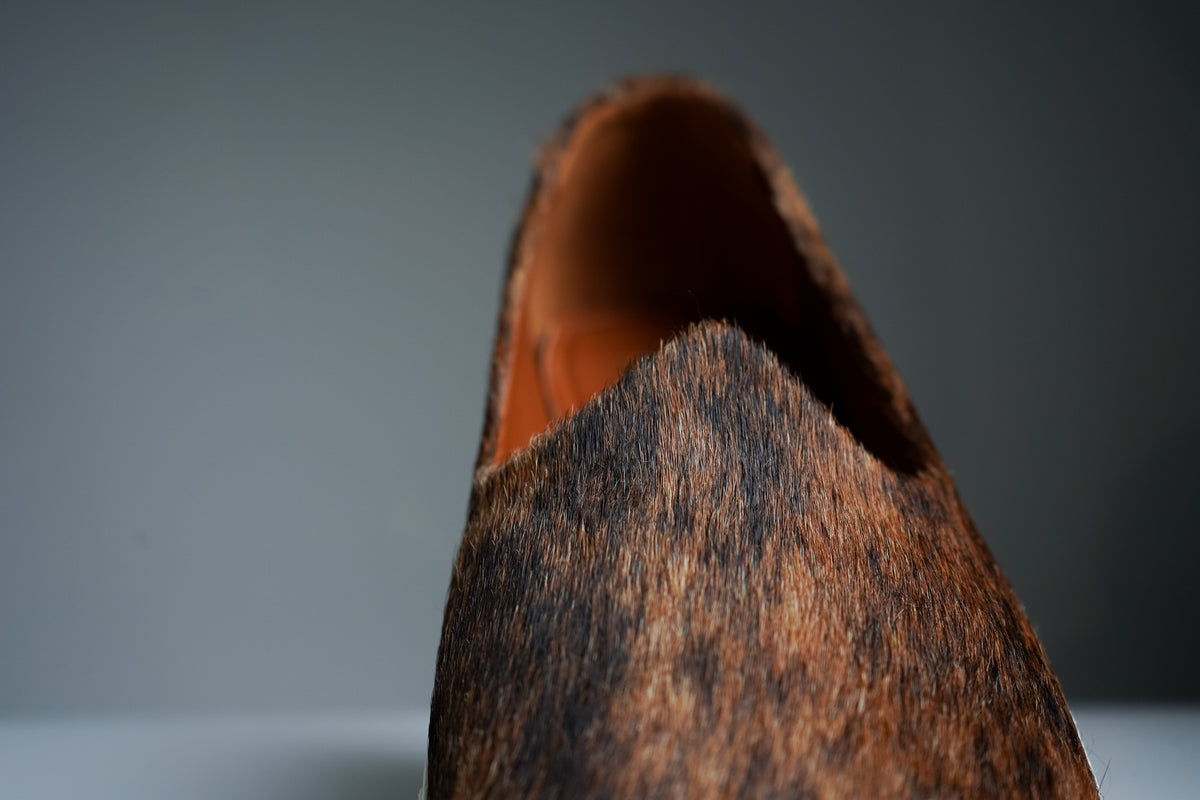 Brown Hair-on Wedding Sneaker