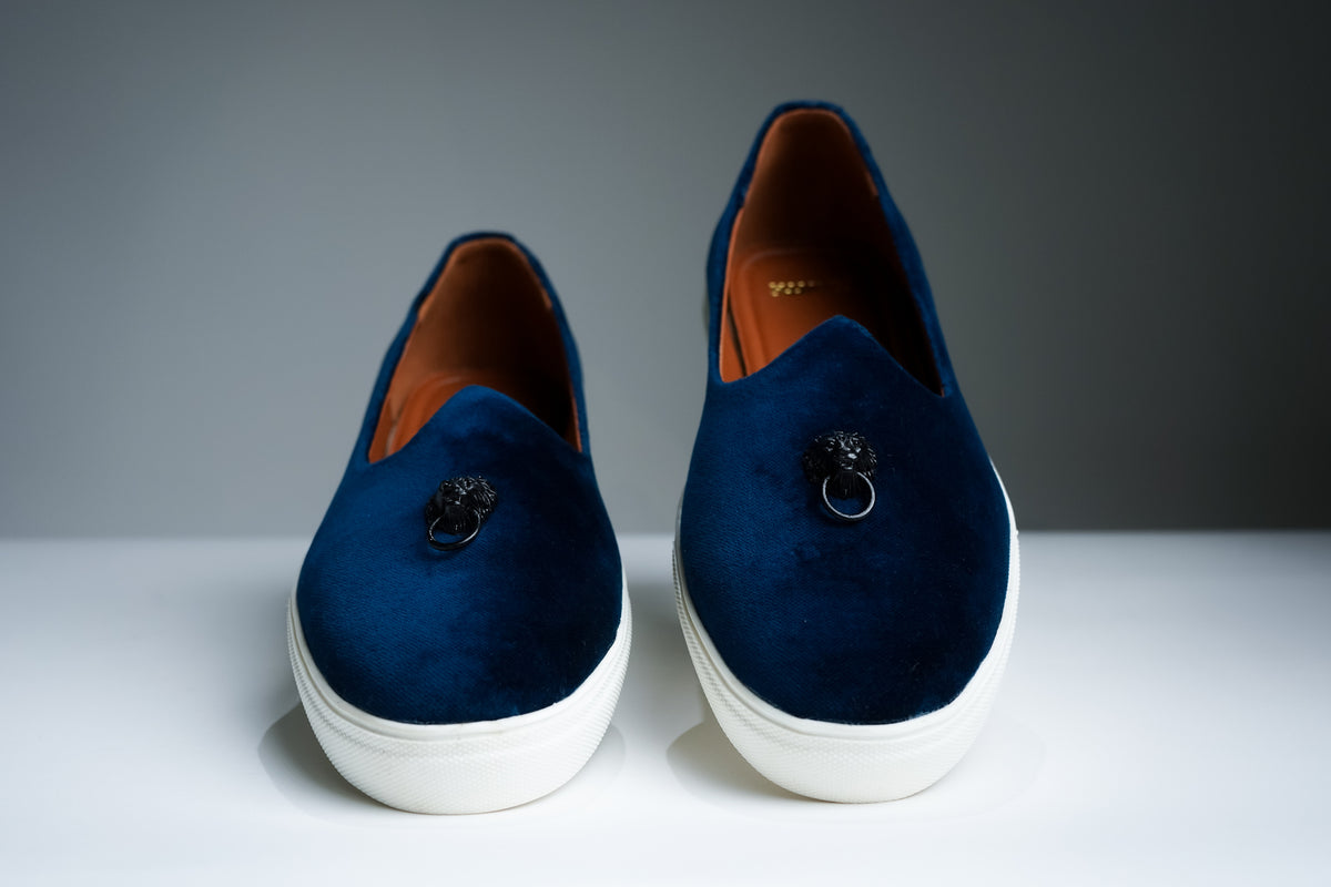 Blue Suede Wedding Sneaker